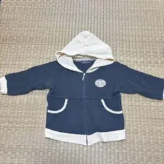 BURBERRY baby フード付きトレーナー パーカー　 80cm ネイビー