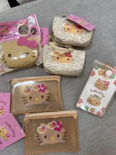 サンリオ ハローキティ 日焼けキティ セリア　6点セット