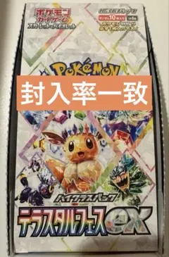 テラスタルフェスex 1BOX シュリンクなし　ぺりぺり無し　封入率一致
