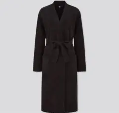 ユニクロ　スフレヤーンベルテッドロングニットコート