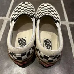 VANS チェッカーパターンスリッポン　24cm