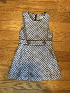 マカダム柄ノースリーブワンピース 100cm