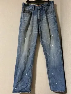 PLEIN ダメージ加工 ペイント デニムパンツ - メルカリ