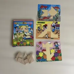 絵あわせ木製パズル 知育玩具
