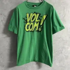 90s VOLCOM グリーン 半袖 Tシャツ y2k