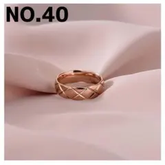 NO.40 指輪 幅6mm リング ファッションハワイアン ピンクゴールド