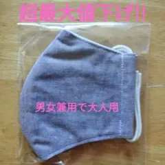 布製立体マスク・パープル 【新品・未開封品】