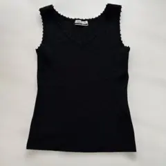 SCOT CLUB ブラック Vネック キャミソール