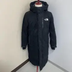 The North Face ロング ダウン フード コート 黒 L E48