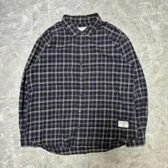 Harris Tweed CLOSSHI長袖シャツ チェック柄5L 大きいサイズのサムネイル