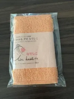 今治タオル　エアーかおる デオ なでしこ　タオルハンカチ　オレンジ