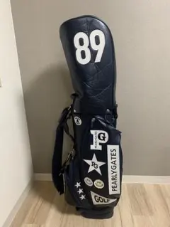 パーリーゲイツ PEARLY GATES ゴルフバッグ 89 中古 PEARLY GATES パーリーゲイツ キャディバッグ 89 白黒 千鳥