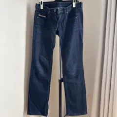 【DIESEL】レディース デニムパンツ ストレート インディゴ　W27L32のサムネイル
