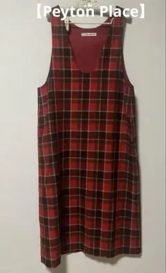 Peyton Place ／ジャンパースカート　タータンチェック　ウール100%