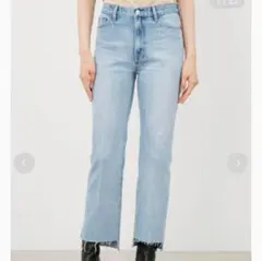 Mila owen ミラオーウェン 裾段差脇スリットデニムパンツ