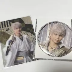 刀ミュ 目出度歌誉華舞 十周年 祝賀祭 カード 缶バッジ 鶴丸国永