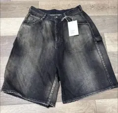 26SS ANCELLM DENIMPAINTER 2 SHORTS BLACK - メルカリ