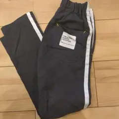 ラインパンツ130チャコールグレー