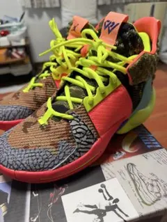 NIKE カイリー6 EP オラクルアクア ヒョウ柄 ベルクロ 23.5cm - メルカリ