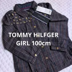 TOMMY HILFIGER 長袖シャツ 100cmブラック系