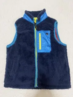 DOUBLE B フリース ベスト ネイビー　120㎝