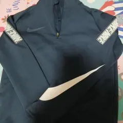 値下げ　ナイキ　NIKE　Nike ジッパー付きジャージ S ネイビー　裏起毛のサムネイル
