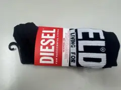 DIESEL ロゴ入り ブラックソックス Mサイズ　3セット