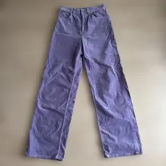 マカフィー　コーデュロイ　ハイウエストパンツ　パープル　激安　ラベンダー