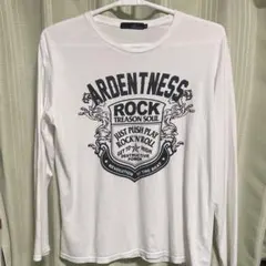 メンズThruxton ホワイト ロングTシャツ 長袖４Ｌ