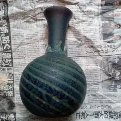 倉敷ガラス 小谷眞三 一輪挿し 花瓶 ブルー - メルカリ