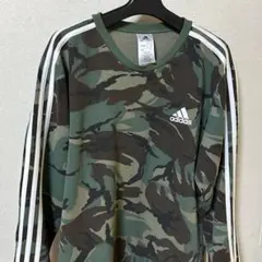 adidas カモフラージュ 長袖トレーナー　Oサイズ