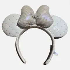 ホワイト ミッキー耳 カチューシャ