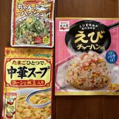 チャ-ハン＆中華ス－プ＆ ちゃんぷるーハッシュ3種セットのサムネイル