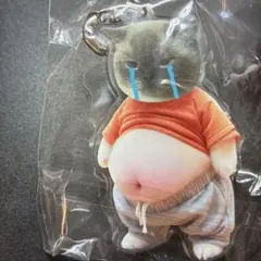 泣き顔猫 ぷにぷにキーホルダー