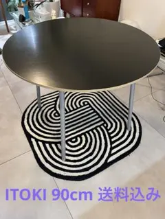 ITOKI 【中古】 テーブル：TKJP-09CF-98 黒ペイント　90cm