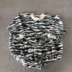 anonbaby ゼブラ柄ロンパース 18-24