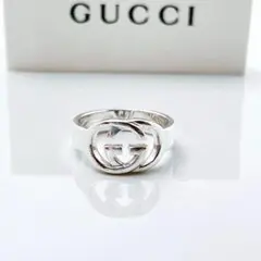 GUCCI グッチ インターロッキングG リング 21号 SV925 鏡面仕上げ