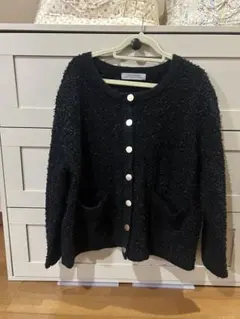 nano universe 金ボタン付きカーディガン