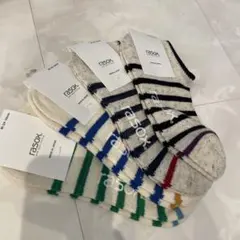 rasox ストライプソックス 4足セット 24-26cm