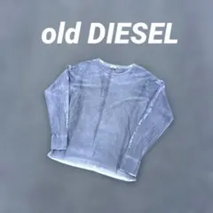 袖ロゴ 鬼フェード y2k archive 00s DIESEL ロンT XL