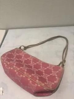 [美品希少] CELINE セリーヌ　マカダム　デニム　アクセサリーポーチ CELINE セリーヌ アクセサリーポーチ マカダム柄 デニム レザー バッグ