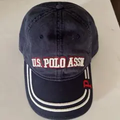 US POLO ASSN ネイビーコットンツイル製　ベースボールキャップ