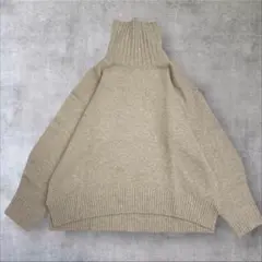 ◎美品◆ビューティアンドユース◆ウールカシミヤ♡ルーズタートルネックニット