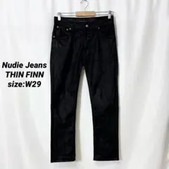 Nudie Jeans THIN FINN BACK2BLACK コーティングのサムネイル