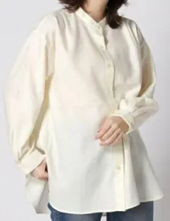 ホワイト 長袖シャツ F(09)