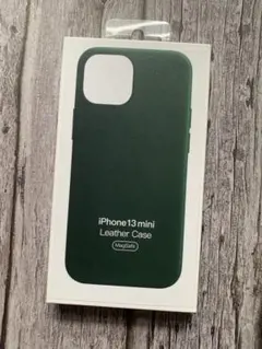 匿名発送 iPhone 13 mini レザーケース セコイアグリーン 純正 - メルカリ
