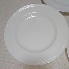 ノリタケ　５枚　 White　ホワイト大皿　4250　レトロ