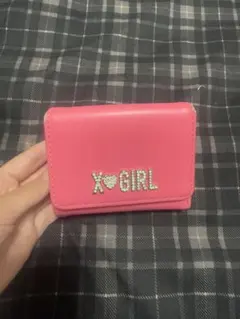 X-girl 三つ折り財布 ピンク ラインストーンのサムネイル