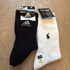 ラルフローレン adidasソックス 2点 メンズ靴下