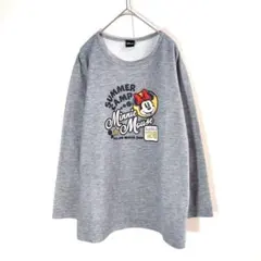 カットソー（L）長袖 ロンT ミニーマウス ミッキーディズニー Disney
